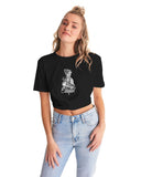 Aphrodite | Twist-Front Cropped Tee