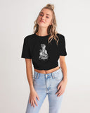Aphrodite | Twist-Front Cropped Tee